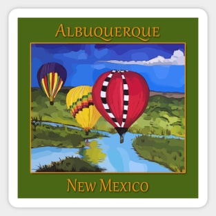 Hot air balloons, Albuquerque New Mexico Sticker